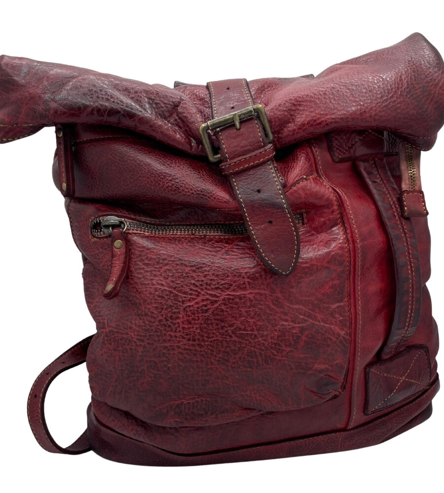 Zaino rosso bordeaux vintage rock BS429 ROCK