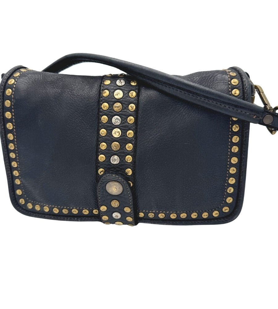 Borsa a spalla con borchie BS 498
