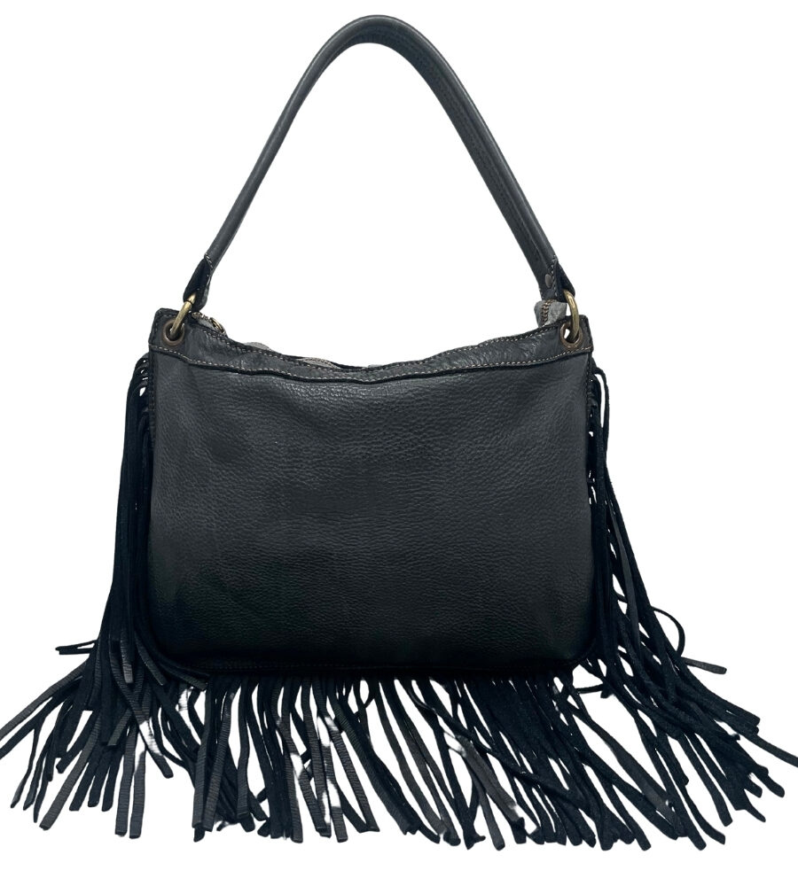 Borsa a spalla con frange BS 772