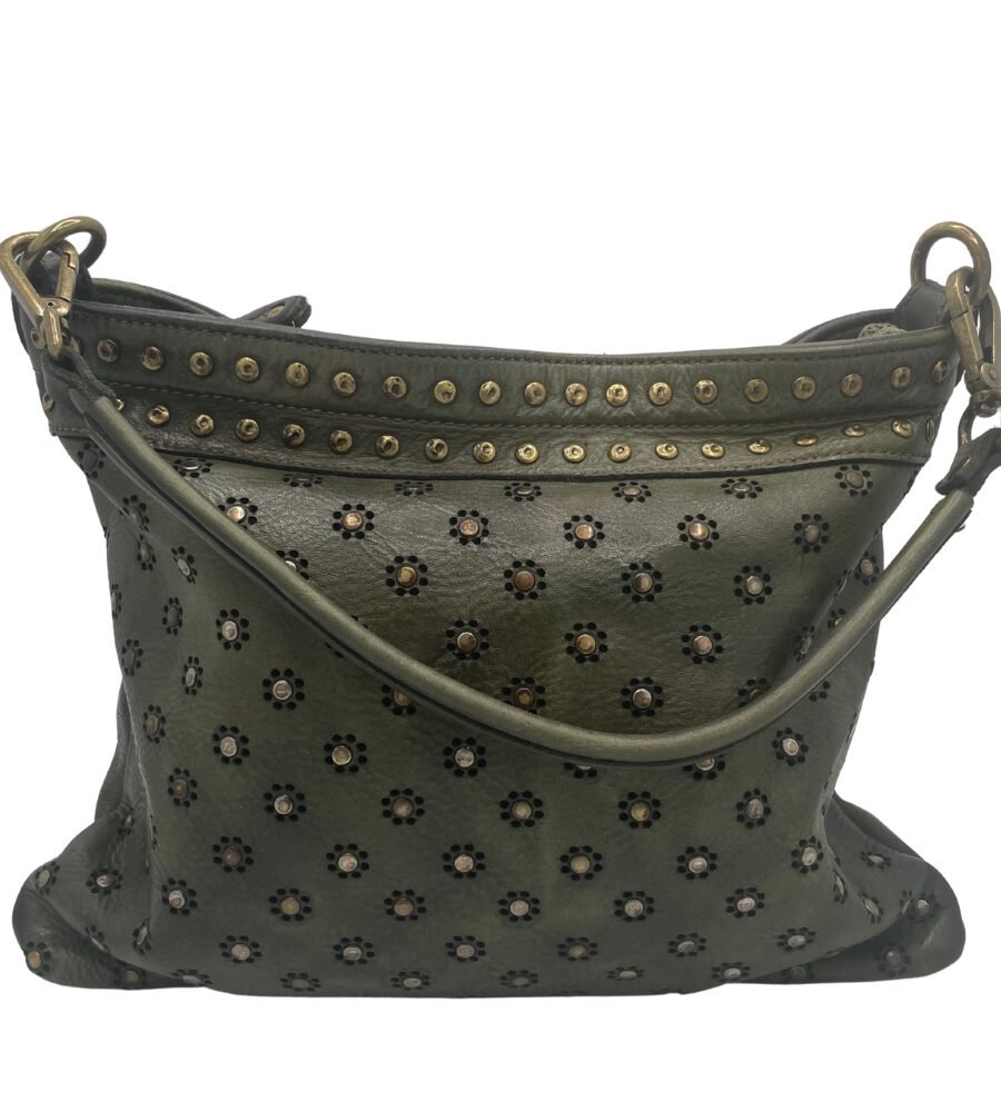 Borsa con borchie a margherita BS 781