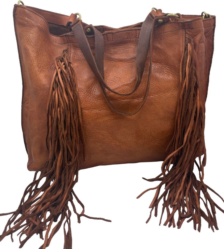 Borsa Shopping ZEFIRO con frange by Campomaggi