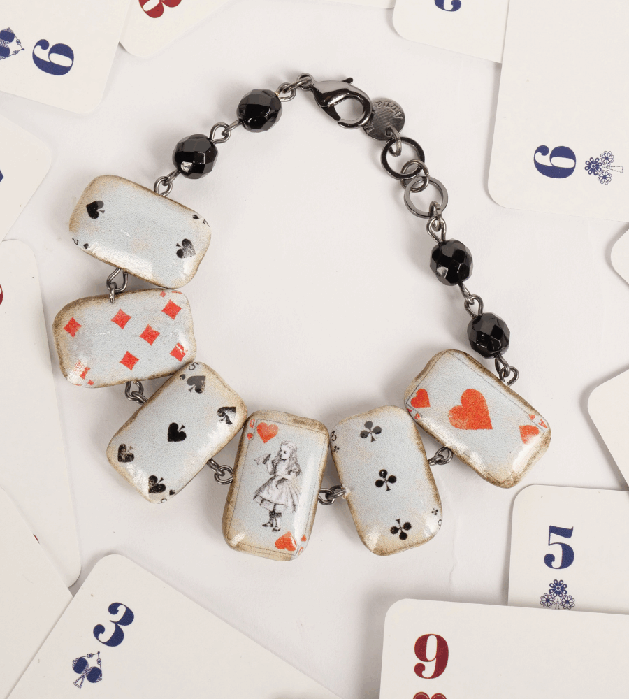 Bracciale “A Carte Scoperte” – Sei carte, nessun bluff by Anna Lodi