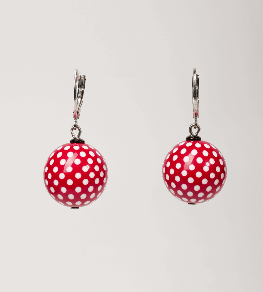 Orecchini “Dottie Rosso” – Pop Pois by Anna Lodi