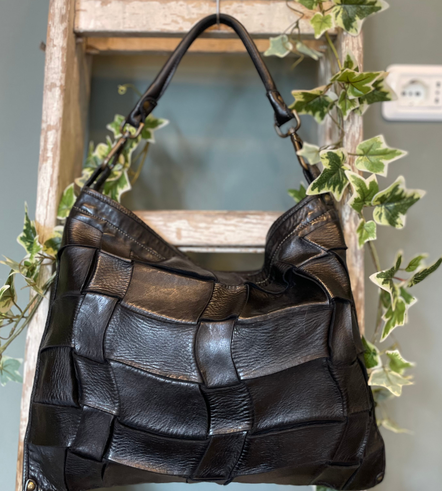 Borsa a sacca BS800 con intreccio irregolare by Bayside