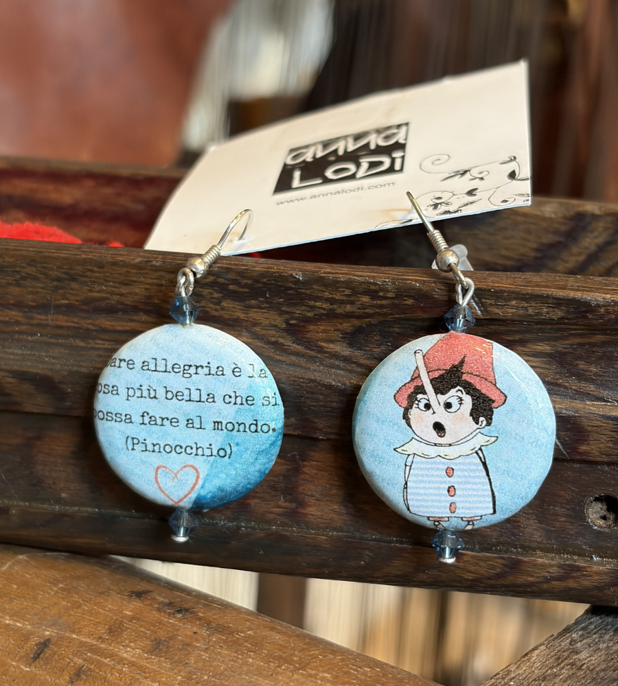 Orecchini "Pinocchio" - Il paese dei balocchi