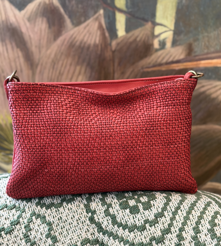 Borsa a Spalla Borsa BS329 Rosso Corallo – by Bayside