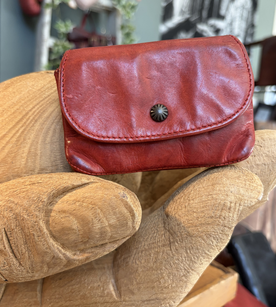 Portafoglio donna in vera pelle colore bordeaux di Gianni Conti.