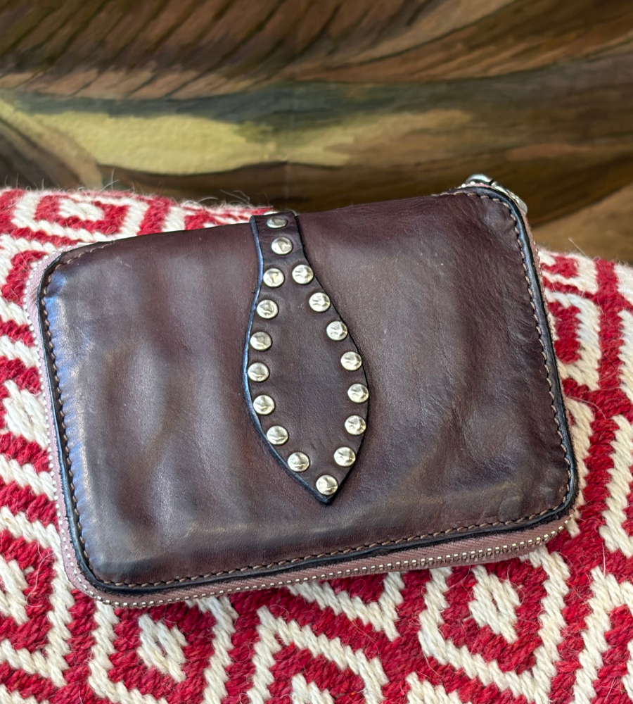 Portafoglio Campomaggi Tosca Testa di Moro – Pelle con Protezione RFID