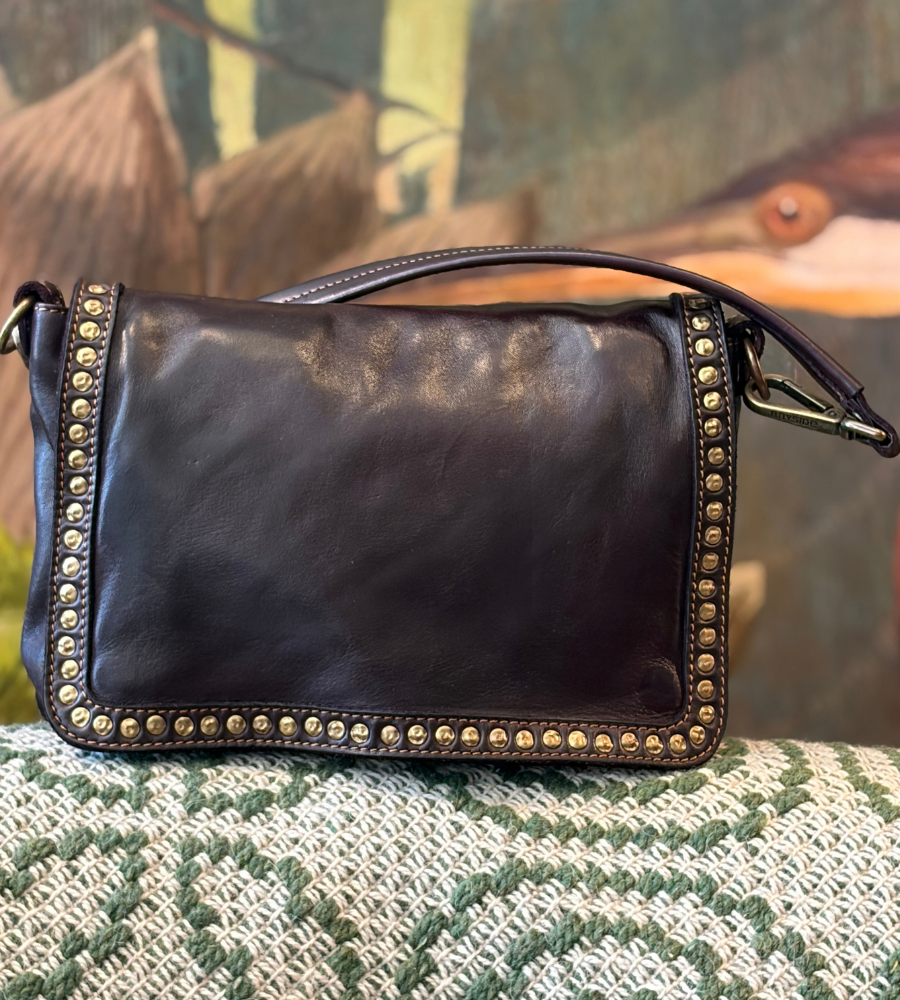Borsa piccola in pelle con borchie Bayside BS422