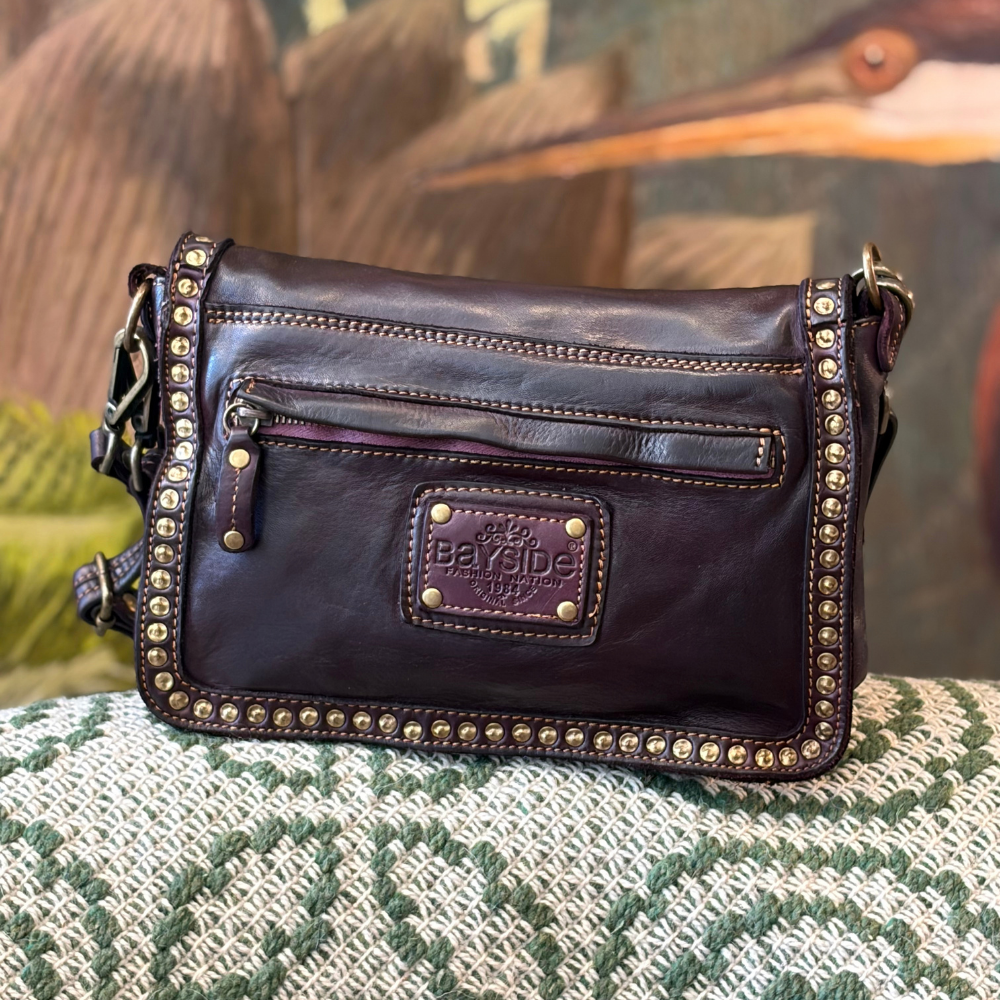 Borsa piccola in pelle con borchie Bayside BS422 – foto 2