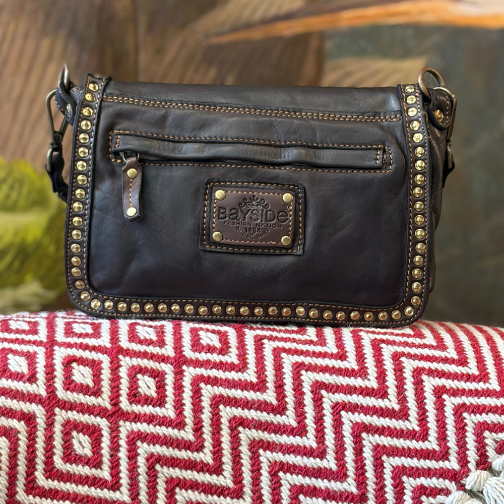 Borsa piccola in pelle con borchie Bayside BS422 – foto 2