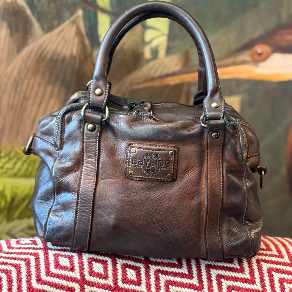Bauletto in pelle vintage Bayside BS825 ROCK – foto 2